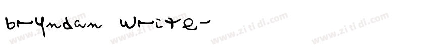 bryndan write字体转换